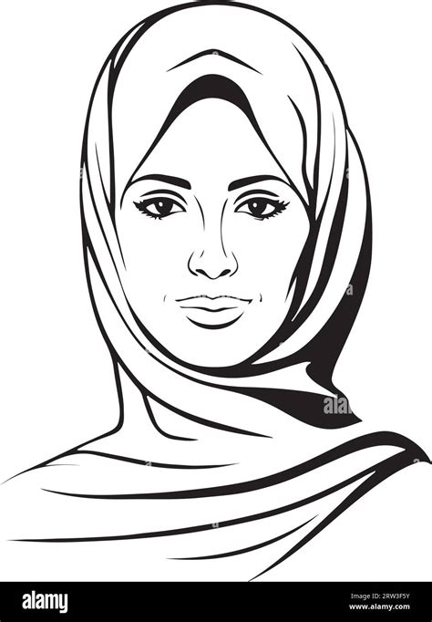 Amazing lovely vector art muslim woman logo Stock Vector Image & Art - Alamy