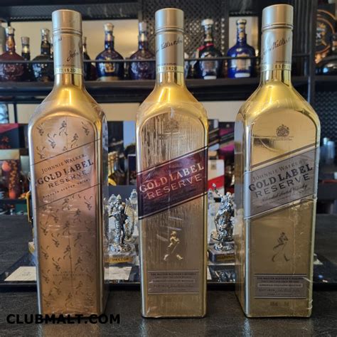 Johnnie Walker Gold Label Reserve Set of 3 75CL Each - CLUB MALT