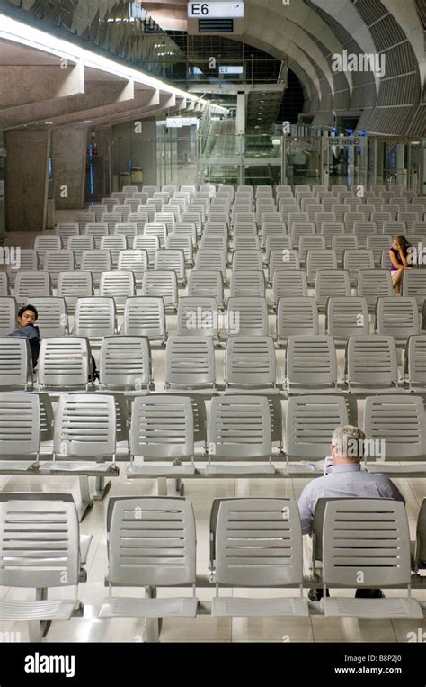 Suvarnabhumi International Airport departure lounge Bangkok Thailand ...