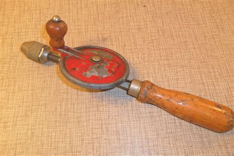 vintage Stanley Hand Drill, wood working, Tools made in the USA (SOLD)