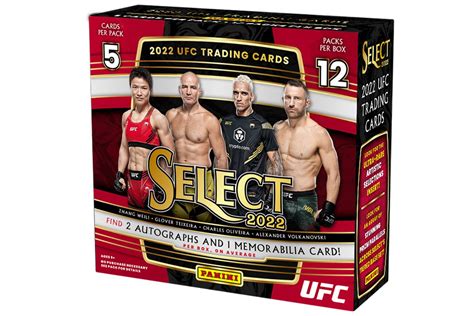 2022 Panini Select UFC Hobby 12 Box Case