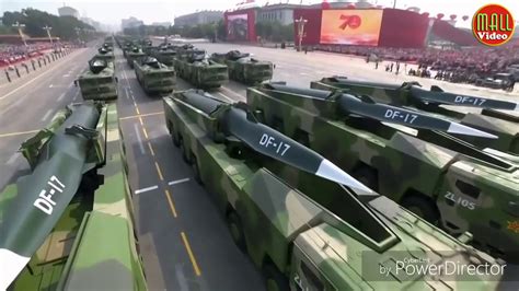 China displays new hypersonic ballistic missile DF-17'S - YouTube