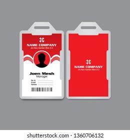 Employee Id Card Design Template Modern: เวกเตอร์สต็อก (ปลอดค่าลิขสิทธิ์) 1360706132 | Shutterstock