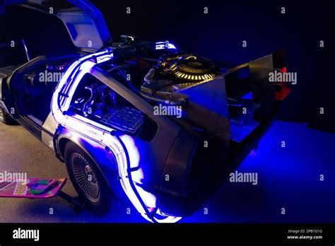 Delorean time machine from Back to the Future Stock Photo - Alamy