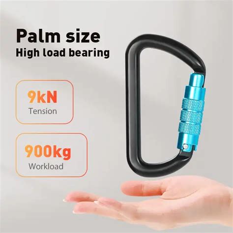 Climbing D-ring Snap Hook Heavy Duty Aluminium Alloy Carabiner