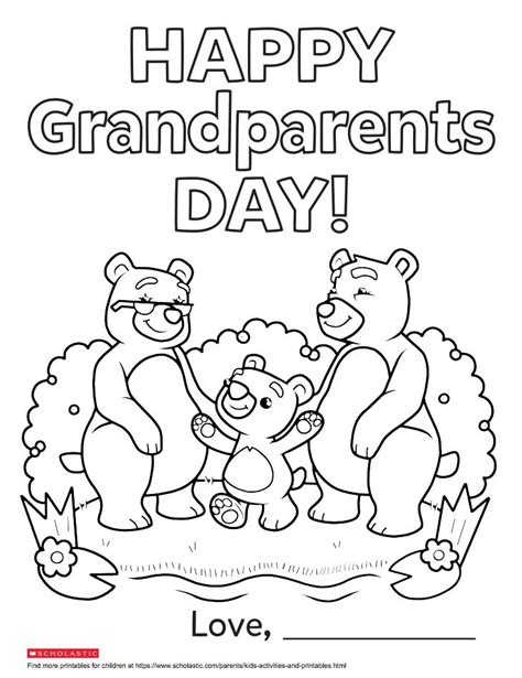 Coloring Pages Grandparents Day - Design Corral