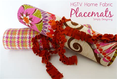 HGTV Home Decor Fabric Placemats