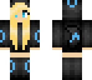 shiny umbreon girl sweet pokemon eevee | Minecraft Skins