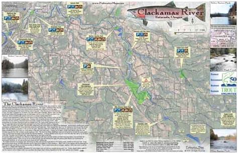 Clackamas River Map, Estacada, OR – FishwaterMaps.com