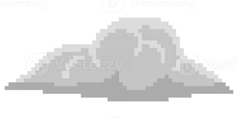 illustration of pixel cloud icon 13442214 PNG