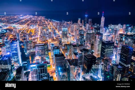 Chicago Skyline Night