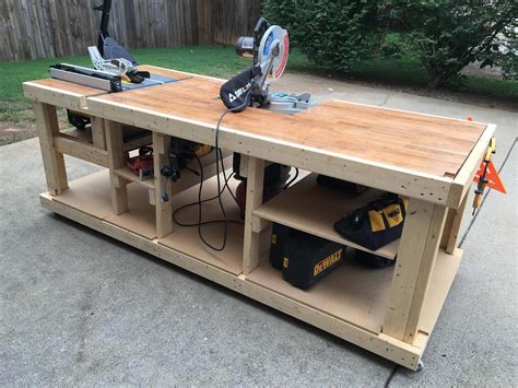 garage workbench ideas #Workbenches | Woodworking bench plans, Garage ...