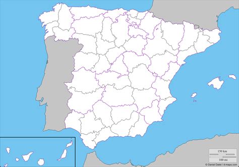 Mapa Politico De España Vacio | My blog