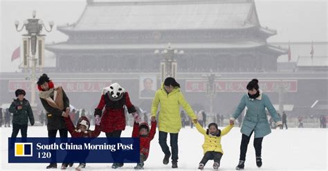 Beijing finally sees its first snow of the season, after a 107-day wait ...