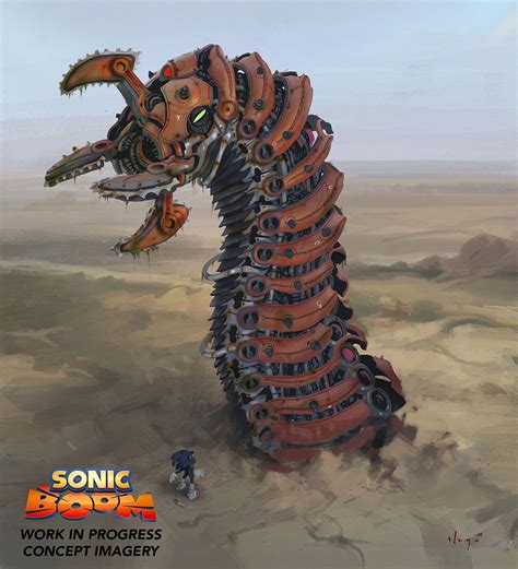 Driller Worm - Characters & Art - Sonic Boom | Robot animal, Monster ...