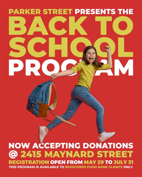 2023 Back-to-School Program – Parker Street Food and Furniture Bank