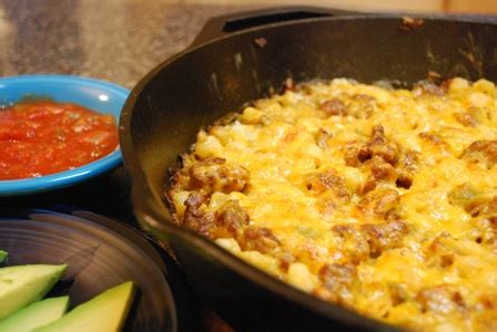 Caitlin's Cooking and More: Green Chile Hominy Casserole with Chorizo