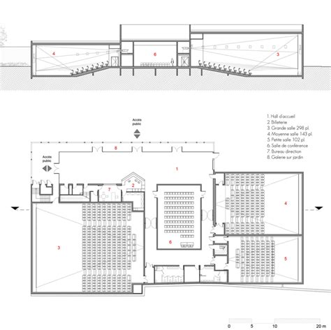 Gallery of Cinema de Riom / TRACKS - 20 | Cinema architecture, Cinema ...