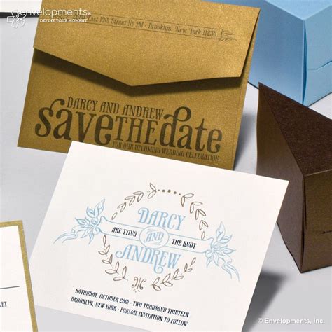 This elegant Save The Date is customizable to your wedding colors and printed by The Fancy ...