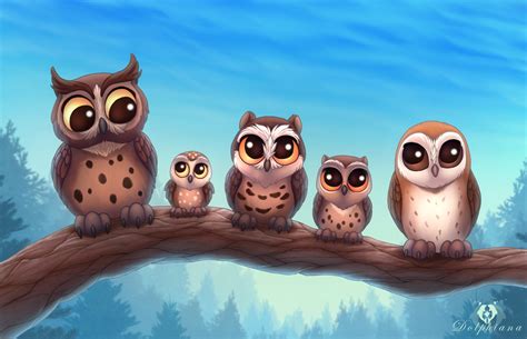 Owl Friends by DolphyDolphiana on DeviantArt