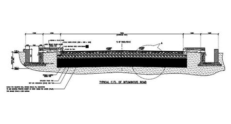 Bituminous Road And Drainage Section Drawing Dwg File Cadbull | sexiezpix Web Porn