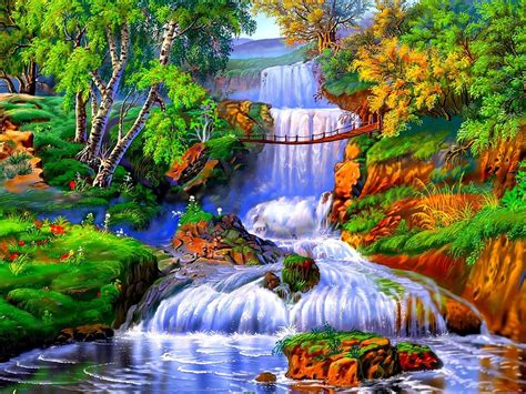 Paradise Waterfall Wallpapers - Top Free Paradise Waterfall Backgrounds ...