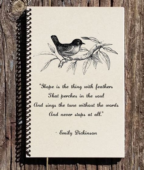 Emily Dickinson Quote Hope is the Thing With Feathers - Etsy | Hope is ...