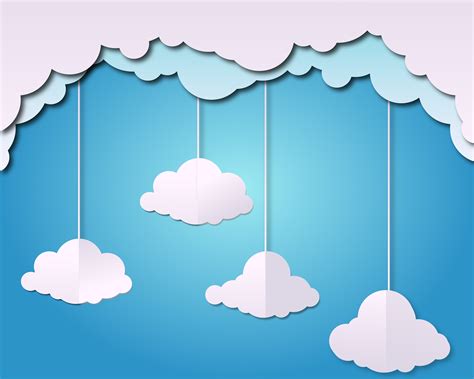 3D Cloud, Paper Cut Cloud, Cloud Svg, Cloud Clipart, Clouds Vector, Rain Cloud Eps, Cloud Clip ...