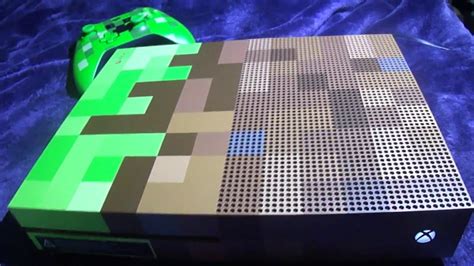 Minecraft Xbox One S Limited Edition Unboxing - YouTube