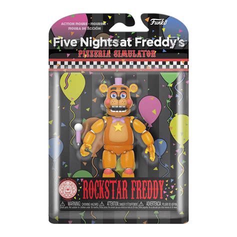 Funko Action Figure: FNAF Pizza Sim- Rockstar Freddy (Translucent Glow ...