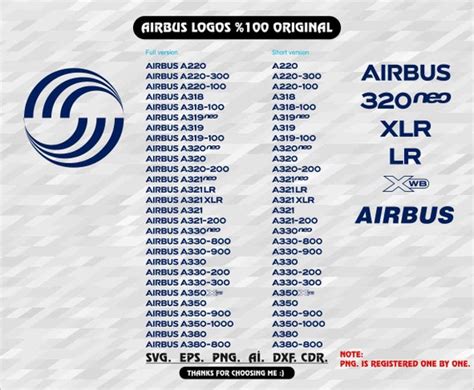 Airbus Logo SVG Vector New Airbus Logos Bundle Instant - Etsy