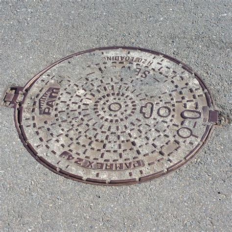 Pin on manhole cover art