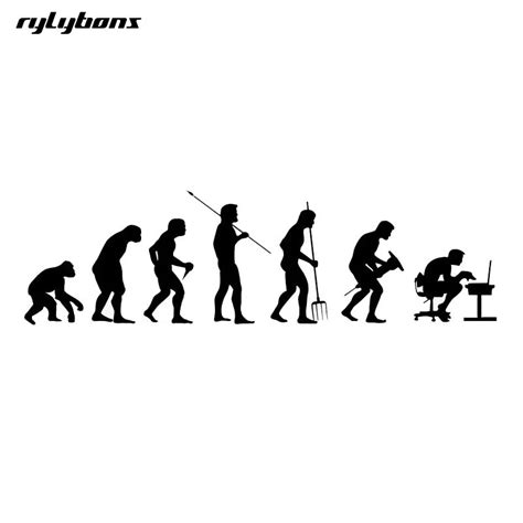 rylybons The 2nd Half Price body car sticker funny Human Evolution ...