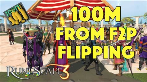 Making 100 Mil Flipping F2P Items in the Grand Exchange, Runescape 3 ...