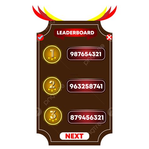 Game Leaderboard Ranking Vector Hd PNG Images, Cartoon Leaderboard With Different Ranks, Rank ...