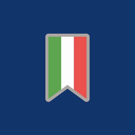 Premium Vector | Illustration of italy flag template