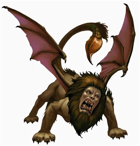 Manticore | Manticore, Dungeons and dragons, Beast creature