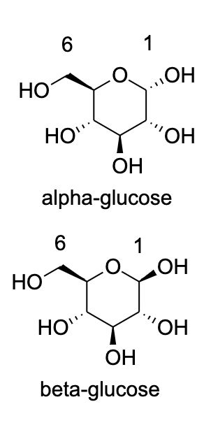 What is the difference between alpha-glucose and beta-glucose? | Homework.Study.com