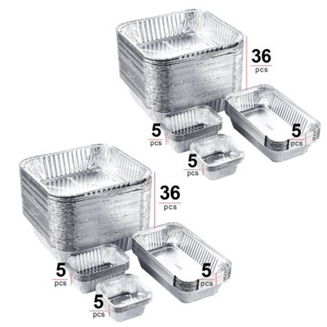 IMAGE 51 Packs Aluminum Loaf Pans Disposable Premium Heavy-Duty Tin ...