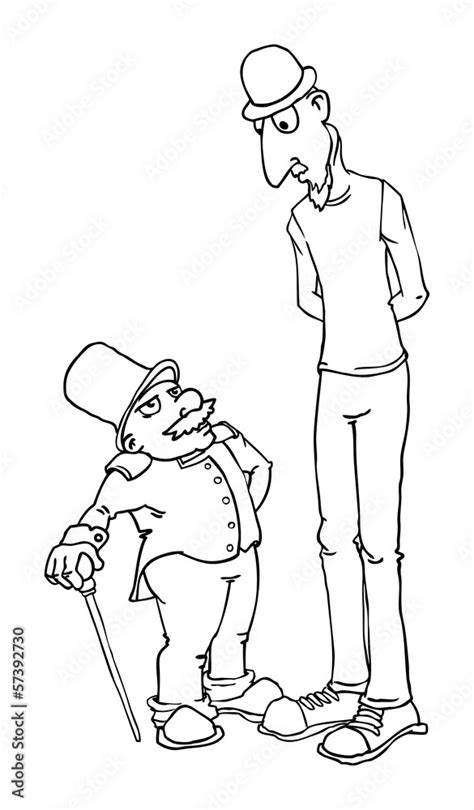 Tall Man Cartoon