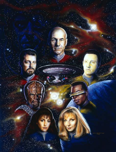 Star Trek Tng Painting by Tim Scoggins