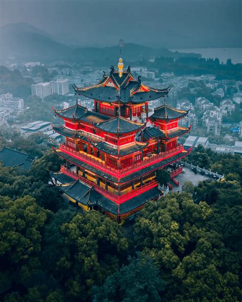 Temple on the hill in Hangzhou | Smithsonian Photo Contest | Smithsonian Magazine