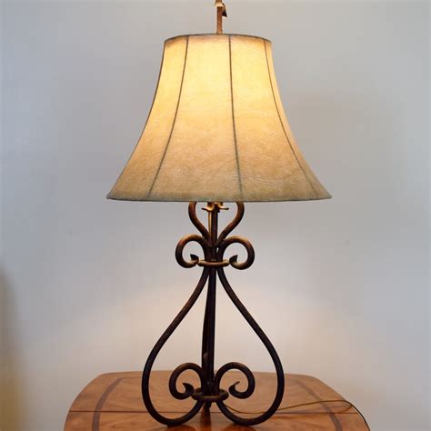 Scrolled Wrought Iron Table Lamp | EBTH