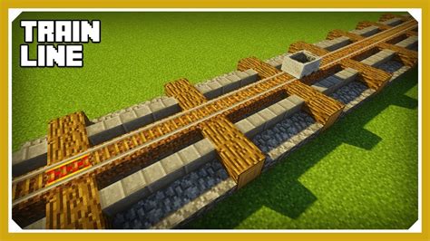 Minecraft: How To Build A Train Line Tutorial (Easy Survival Minecraft Design) - YouTube