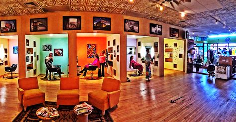 Hair salon in Denver, CO - custom interior design - cool eco salon in the Denver Art District ...
