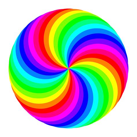 Clipart - 36 circle swirl 12 color