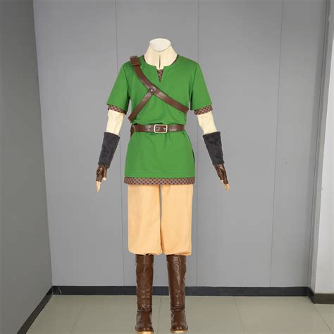 Anime Zelda Link Cosplay Costume Fighting Uniform Full Set Customized ...