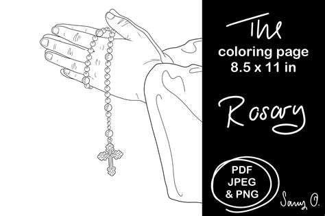 Rosary Coloring Sheet Rosary Coloring Page Pdf Teachi - vrogue.co