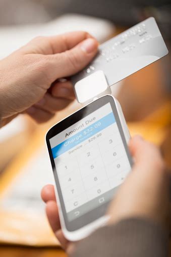 Cell Phone Credit Card Reader Stock Photo - Download Image Now - iStock