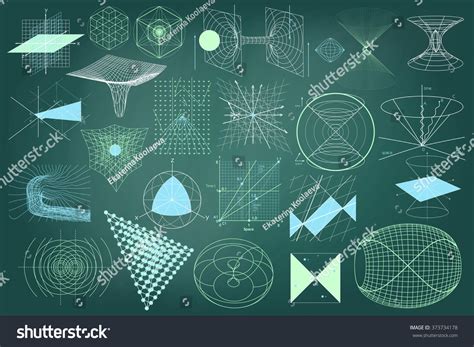 Big Collection Elements Symbols Schemes Physics Stock Vector (Royalty ...